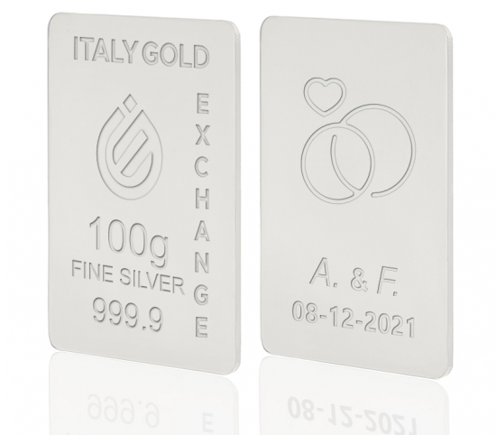 Reiner Silberbarren von 100 g IGE GOLD
