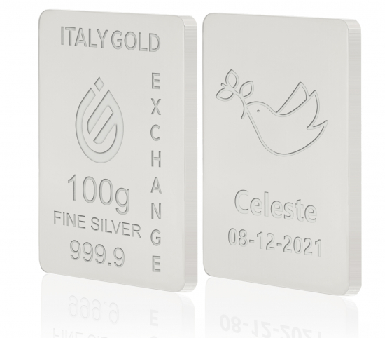 Lingot Argent Pur 100 g. pour Confirmation IGE GOLD