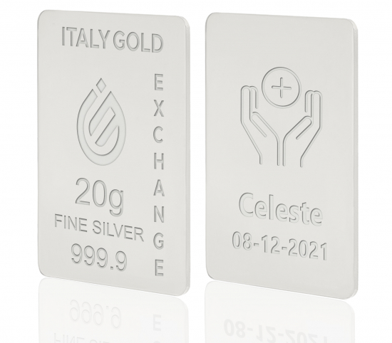 Lingotto Argento Puro 20 gr. per Comunione  IGE GOLD