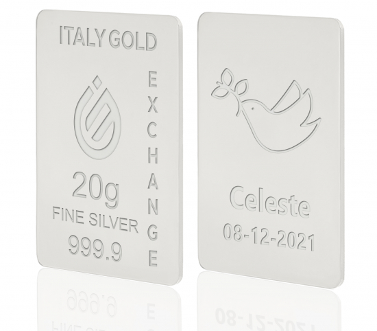 Lingot Argent Pur 20 g. pour Confirmation IGE GOLD