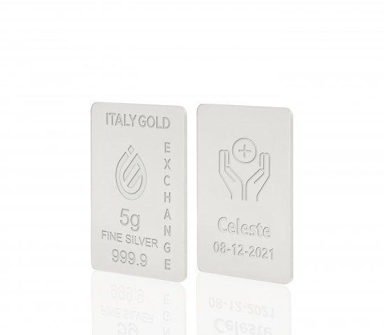 Lingotto Argento Puro 5 gr. per Comunione  IGE GOLD