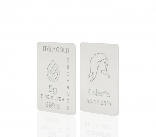 Lingou de Argint Pur semn zodiacal Fecioară 5 g. IGE GOLD