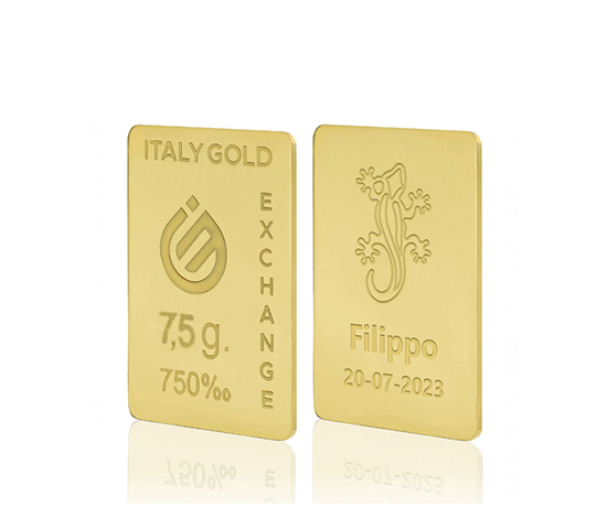 Sztabka Złota Salamandra szczęścia 18kt 7,5gr IGE GOLD