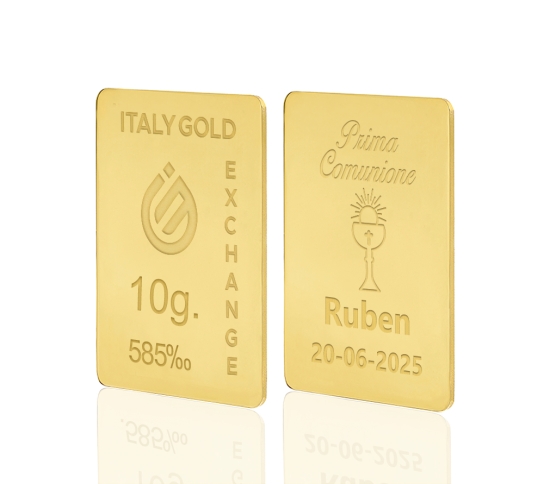 Lingou de Aur cadou pentru Comuniune 14 K de 10 g.  IGE GOLD