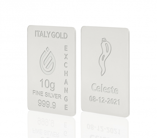 Sztabka Czyste Srebro 10 gr. Róg szczęścia  IGE GOLD