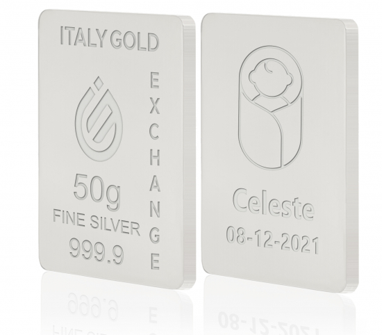 Lingot Argent Pur de 50 g. IGE GOLD