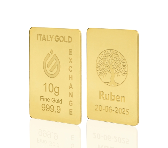 Sztabka Złota Drzewo szczęścia 24Kt 10gr IGE GOLD
