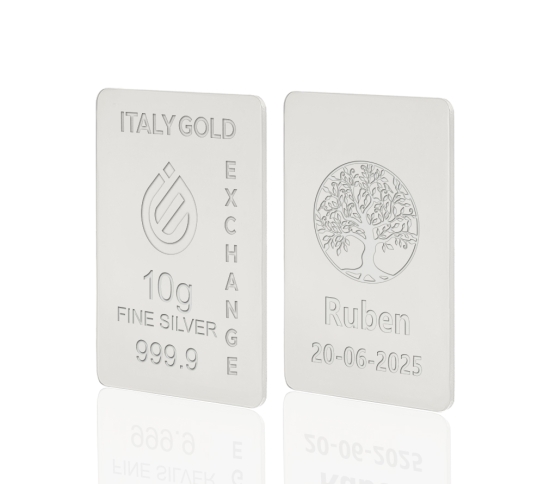 Lingou de Argint Pur Copac amulet norocos 10 g. IGE GOLD