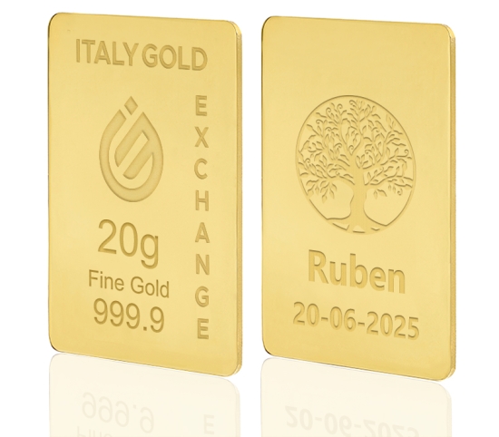Sztabka Złota Drzewo szczęścia 24Kt 20gr IGE GOLD