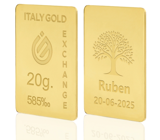 Sztabka Złota Drzewo szczęścia 14Kt 20gr IGE GOLD