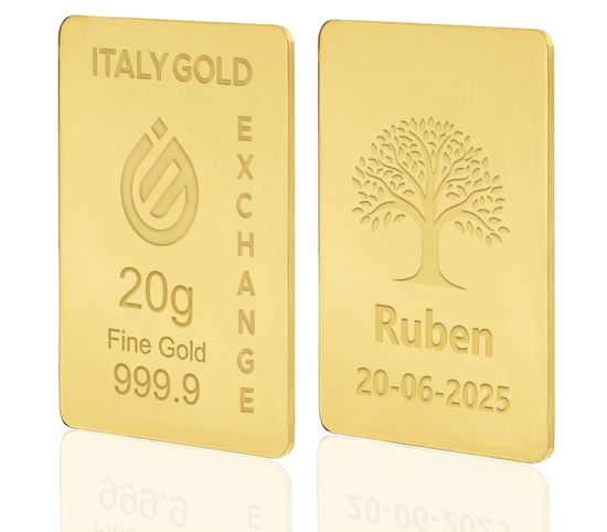 Sztabka Złota Drzewo szczęścia 24Kt 20gr IGE GOLD
