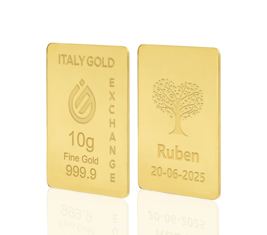 Sztabka Złota Drzewo szczęścia 24Kt 10gr IGE GOLD