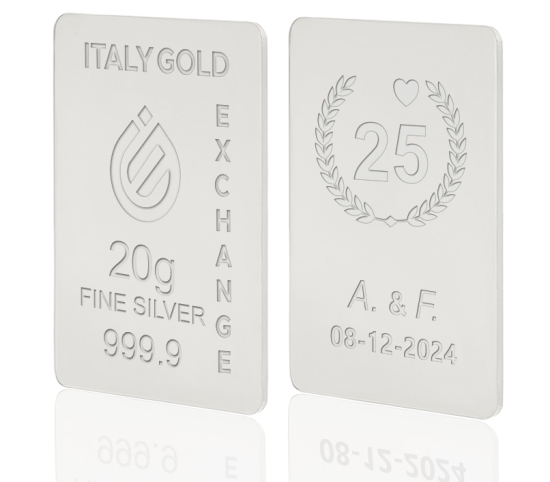 Reiner Silberbarren von 20 g IGE GOLD