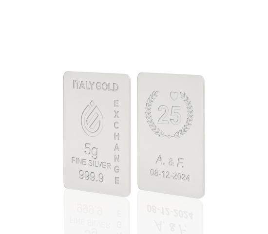 Reiner Silberbarren von 5 g IGE GOLD