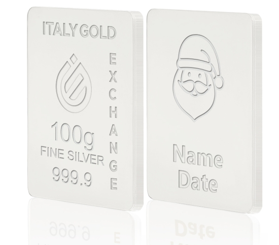 Reiner Silberbarren von 100 g IGE GOLD