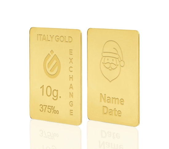 Lingou  de Aur cadou Moș Crăciun 9K de 10 g.  IGE GOLD