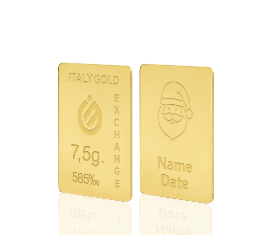 Sztabka Złota w prezencie na Boże Narodzenie  14Kt 7,5gr IGE GOLD