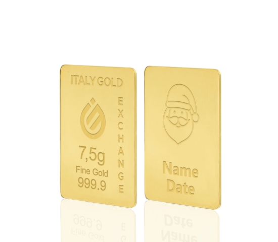 Lingotto Oro regalo Natale 24 Kt da 7,5 gr. IGE GOLD