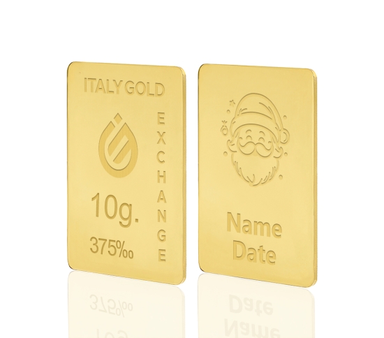 Lingou  de Aur cadou Moș Crăciun 9K de 10 g.  IGE GOLD