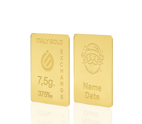 Lingot Or cadeau Noël 9 ct de 7,5 g.  IGE GOLD
