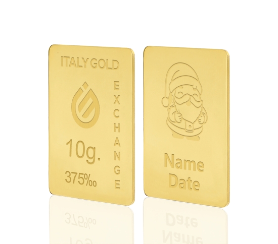 Lingou  de Aur cadou Moș Crăciun 9K de 10 g.  IGE GOLD