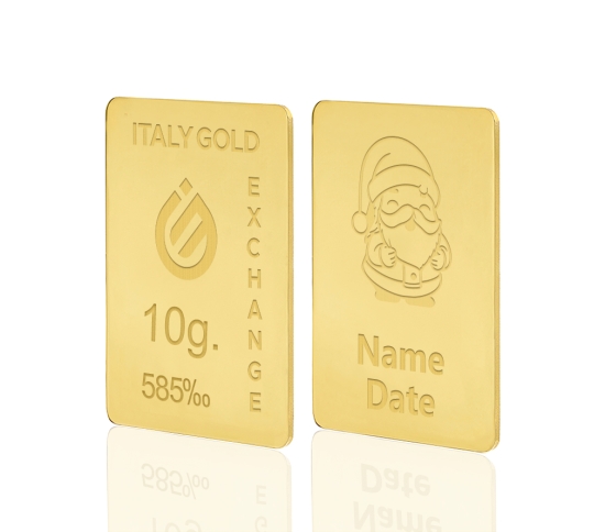 Lingou de Aur cadou pentru Crăciun 14 K de 10 g.  IGE GOLD