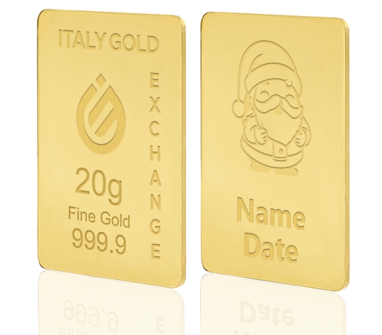 Lingotto Oro regalo Natale 24 Kt da 20 gr. IGE GOLD