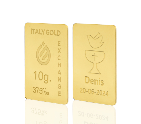 9 Karat Taufgeschenk Goldbarren aus 10 g IGE GOLD