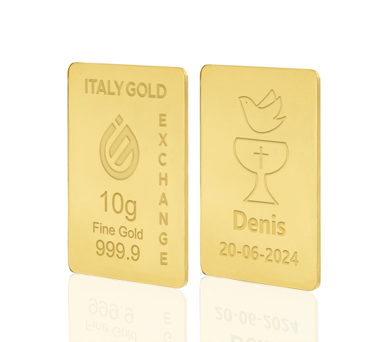 24 Karat Taufgeschenk Goldbarren aus 10 g IGE GOLD