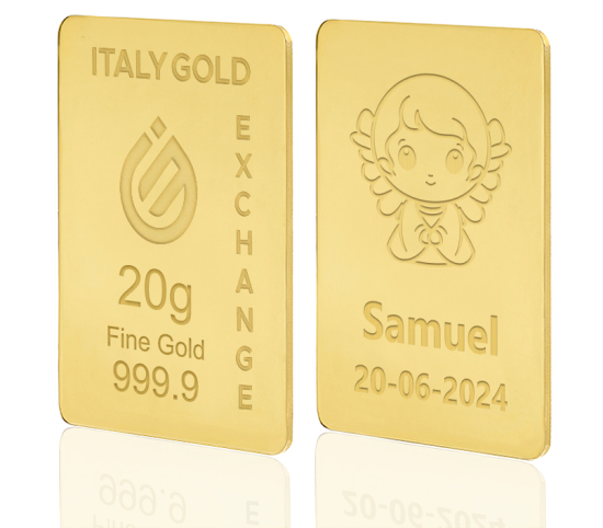24 Karat Taufgeschenk Goldbarren aus 20 g IGE GOLD