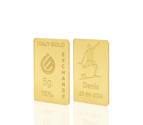 Lingou de Aur sport fotbal 18 K de 5 g. IGE GOLD