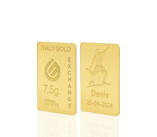 Sztabka Złota sport piłka nożna 9kt 7,5gr IGE GOLD
