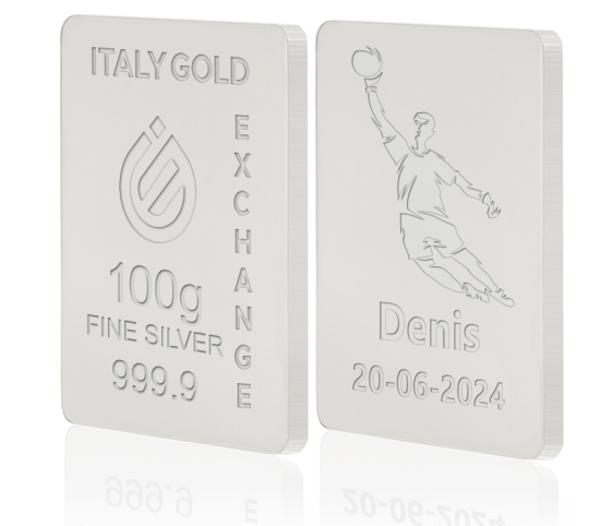 Reiner Silberbarren von 100 g IGE GOLD