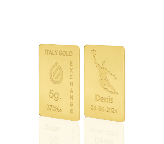 Sztabka Złota sport piłka nożna 9kt 5gr IGE GOLD