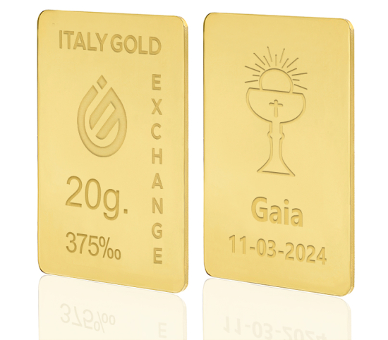 Sztabka Złota w prezencie na Komunię 9Kt 20gr IGE GOLD