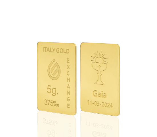 Sztabka Złota w prezencie na Komunię 9Kt 5gr IGE GOLD
