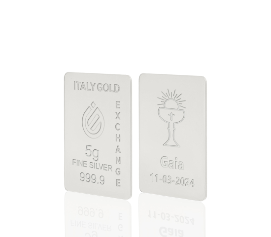 Lingotto Argento Puro 5 gr. per Comunione  IGE GOLD