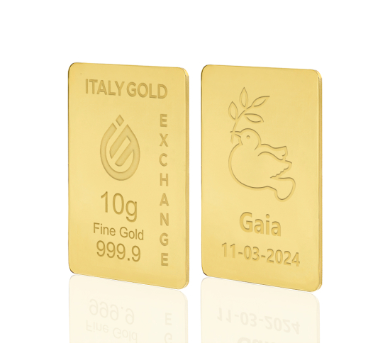 Sztabka Złota w prezencie na Komunię 24Kt 10gr IGE GOLD