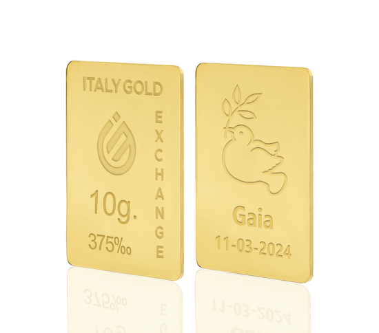 Sztabka Złota w prezencie na Komunię 9Kt 10gr IGE GOLD