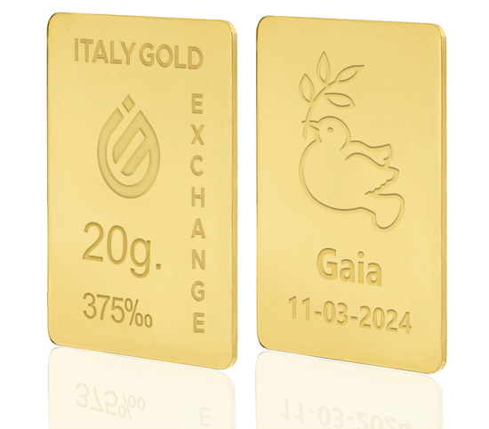 Sztabka Złota w prezencie na Komunię 9Kt 20gr IGE GOLD