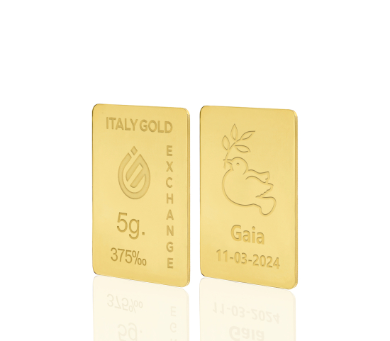 Sztabka Złota w prezencie na Komunię 9Kt 5gr IGE GOLD