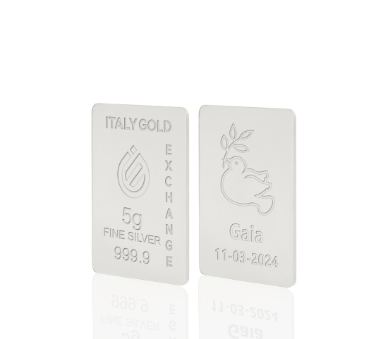 Lingotto Argento Puro 5 gr. per Comunione  IGE GOLD