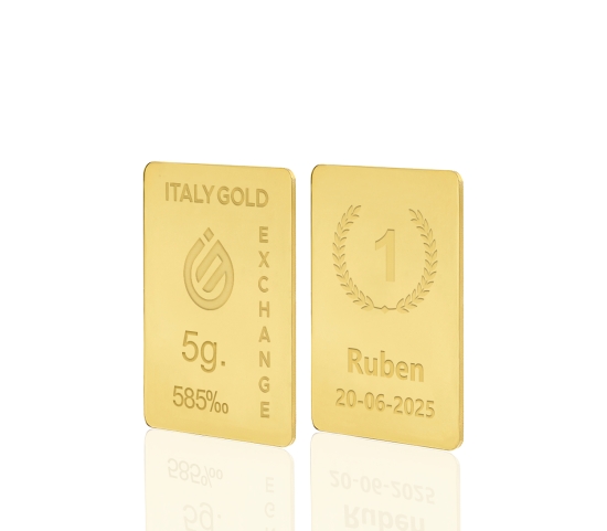 14 Karat Geburtstaggeschenk Goldbarren aus 5 g IGE GOLD
