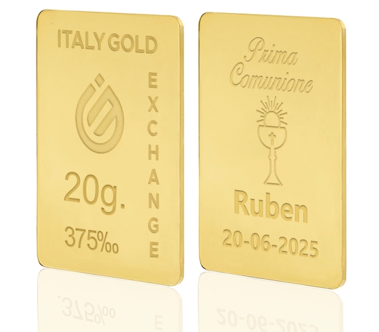 Sztabka Złota w prezencie na Komunię 9Kt 20gr IGE GOLD