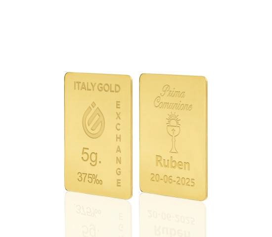 Lingou de Aur cadou  pentru Comuniune 9K de 5g. IGE GOLD