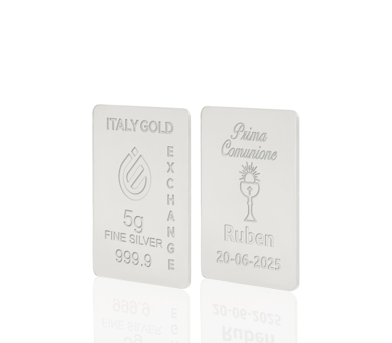 Lingotto Argento Puro 5 gr. per Comunione  IGE GOLD