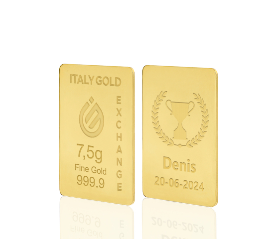 Sztabka złota puchar zwycięstwa 24Kt 7,5gr IGE GOLD