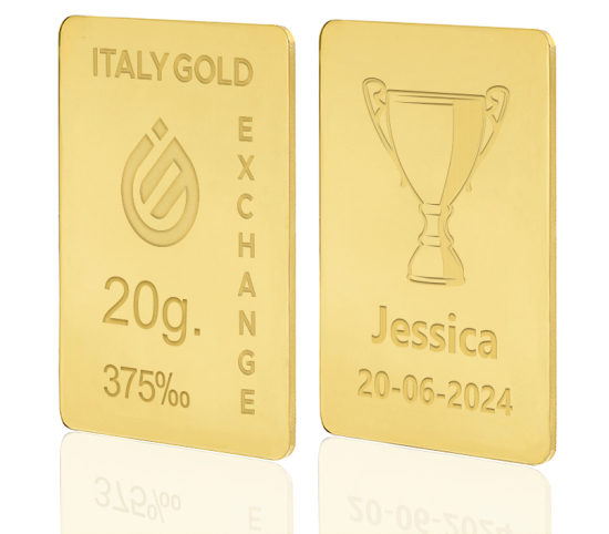 Lingote de Oro deporte 9 Kt de 20 g. IGE GOLD