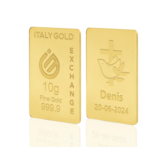 Lingot Or 24 ct de 10 g. pour Confirmation IGE GOLD