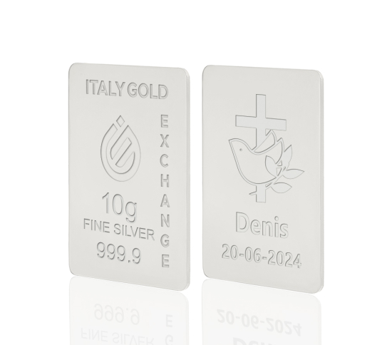 Sztabka Czyste Srebro 10 gr. w prezencie na Birzmowanie  IGE GOLD